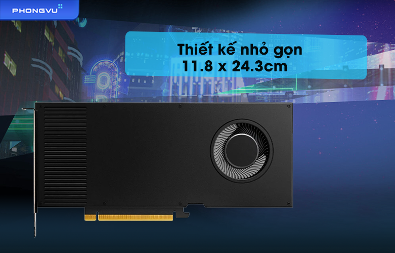 Card màn hình LEADTEK RTX A4000 16GB DDR6 (126S8000100) | Thiết kế nhỏ gọn