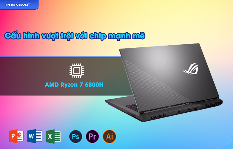 Laptop Asus ROG Strix G17 G713RW-LL157W | Cấu hình vượt trội với con chip manh mẽ
