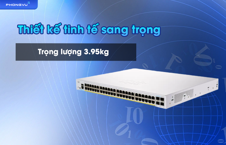 Thiết bị mạng Cisco CBS350 48-port GE | Thiết kế tinh tế