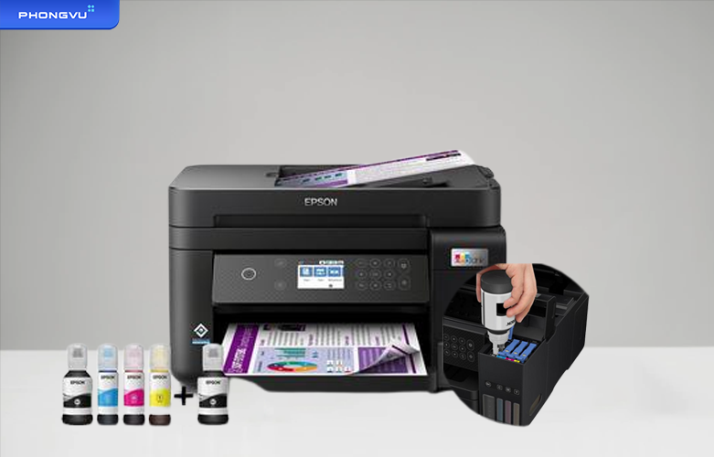 Máy in phun màu Epson L6270 | Màu mực đa dạng