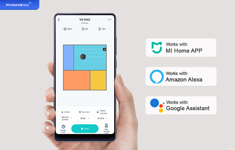 Robot hút bụi Viomi Alpha V2 Max | Công nghệ thông minh