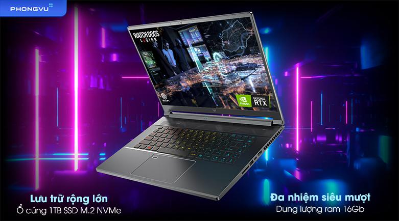 Ổ lưu trữ lên đến 1TB, Ram lên đến 16Gb đa nhiệm mượt mà