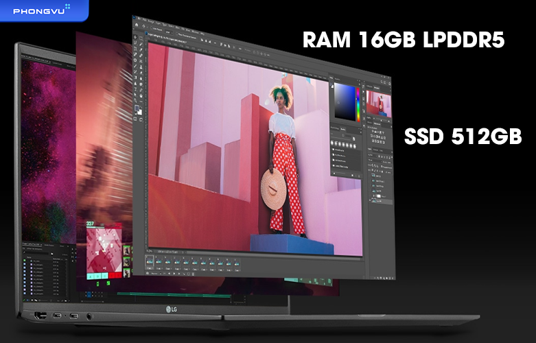 Laptop LG Gram 16ZD90Q-G.AX55A5 | Dung lượng