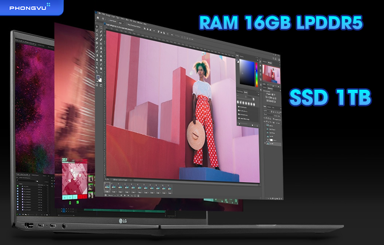 Laptop LG Gram 17Z90Q-G.AH78A5 | Dung lượng lưu trữ