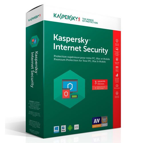 Phần mềm diệt Virus Kaspersky Internet Security 3 máy tính