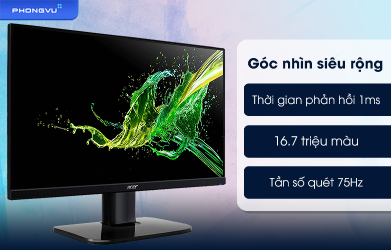 Màn hình Acer 23.8 inch KA242Y A | Góc hình siêu rộng