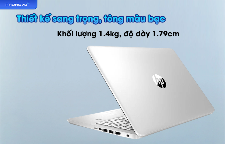 Laptop HP 14s-dq5054TU - 6R9M7PA | Thiết kể sang trọng