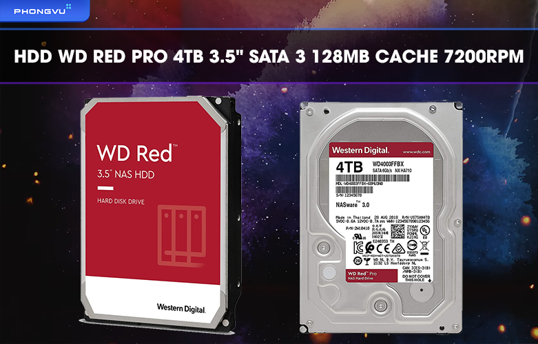 Ổ cứng HDD WD Red Pro 4TB 3.5 inch SATA 3 128MB