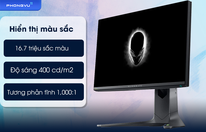 Màn hình LCD Dell Alienware 24.5 inch AW2521H | Hiển thị màu sắc