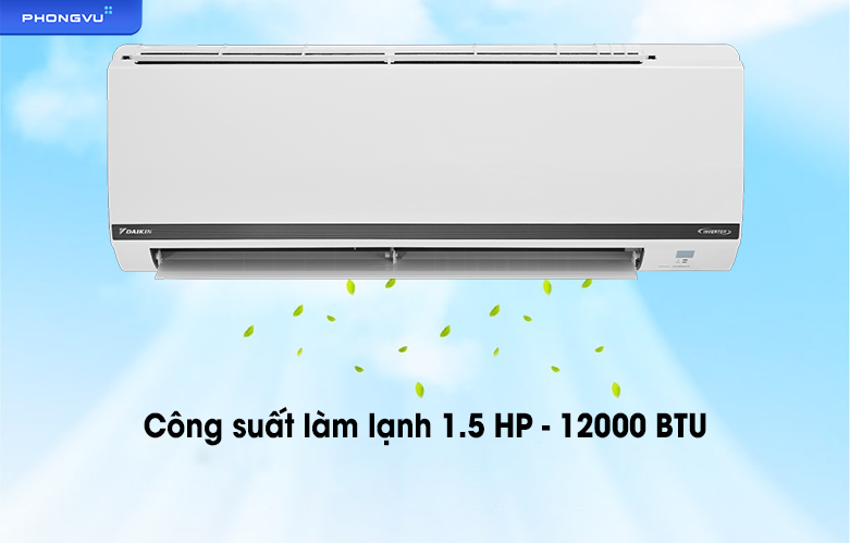 Máy lạnh Daikin Inverter 1.5 HP FTKB35WAVMV |  Công suất làm lạnh