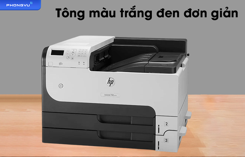 Máy in HP LaserJet M712dn - CF236A | Tông màu đen trắng