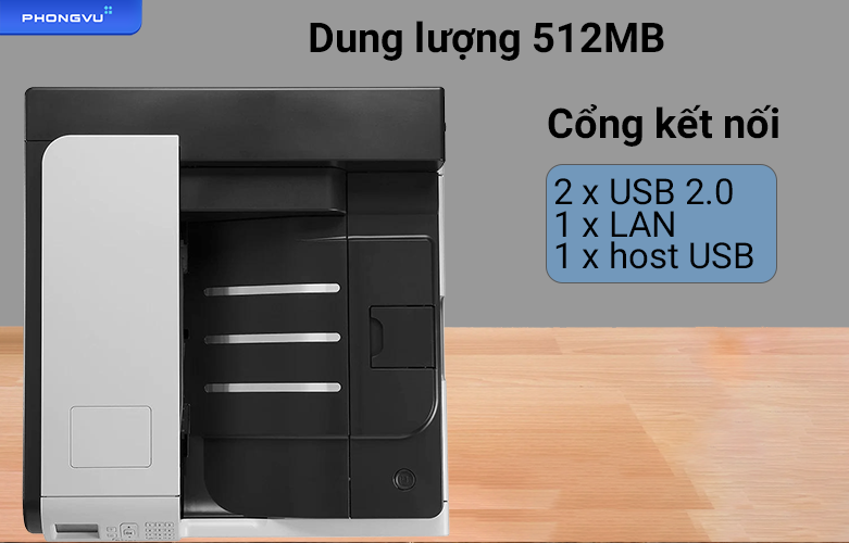 Máy in HP LaserJet M712dn - CF236A | Cổng kết nối