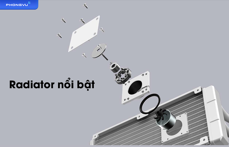 Tản nhiệt nước MSI MAG CORELIQUID 240R V2 WHITE - 306-7ZW1B50-813 | Radiator