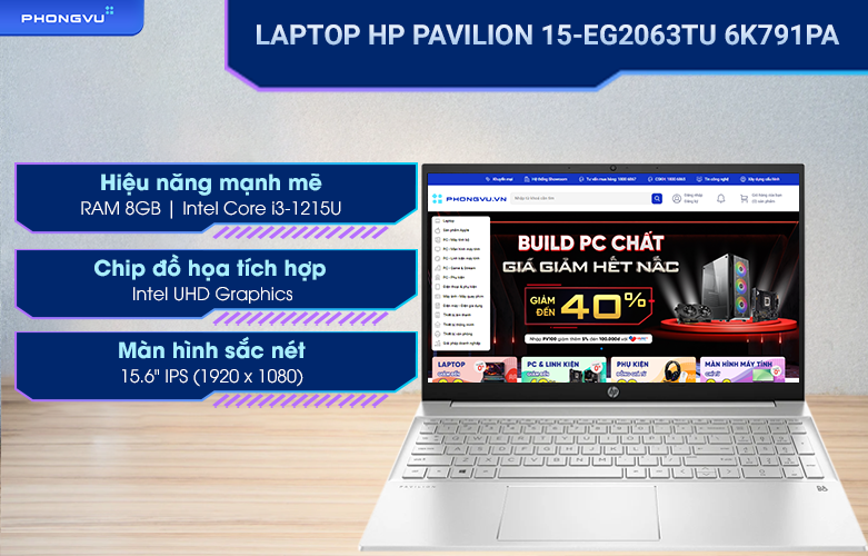 Laptop HP Pavilion 15-eg2063TU - 6K791PA