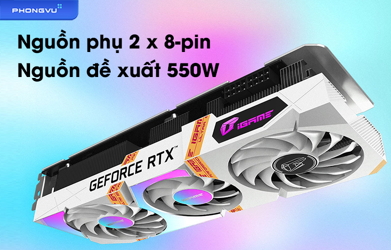 VGA Colorful iGame GeForce RTX 3050 Ultra W OC V2 8G-V | Nguồn