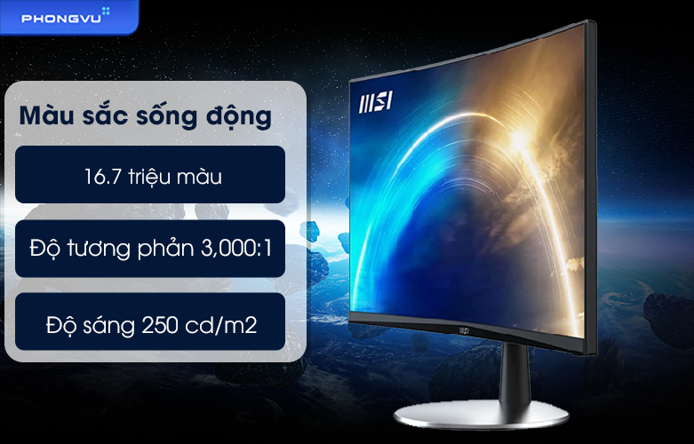 Màn hình LCD MSI 24 inch PRO MP242C |  Màu sắc