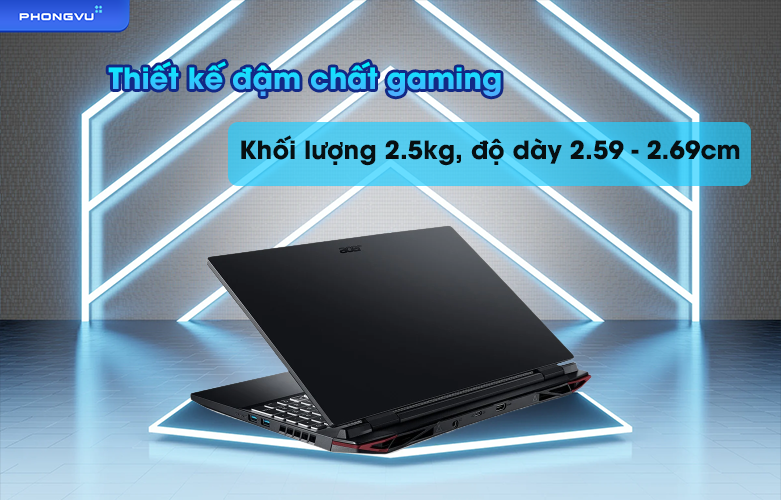 Laptop ACER Nitro 5 AN515-46-R6QR NH.QH4SV.001  | Thiết kế gaming