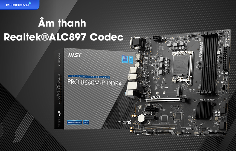 Mainboard MSI PRO B660M-P DDR4 | Âm thanh