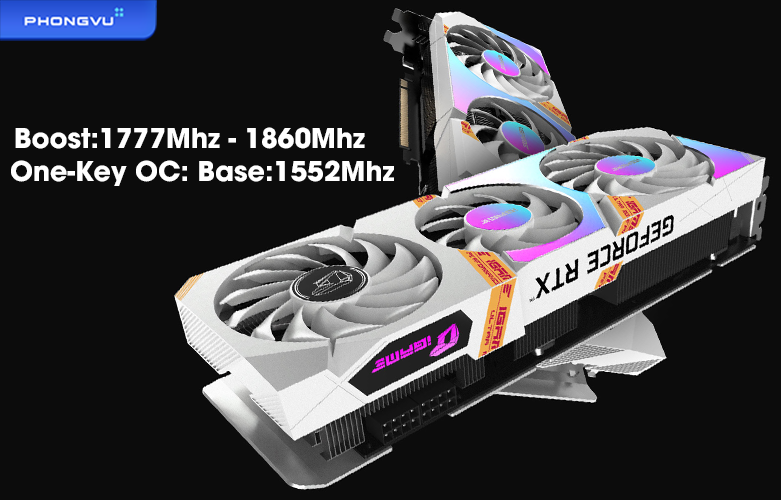VGA Colorful iGame GeForce RTX 3050 Ultra W OC V2 8G-V | Boost