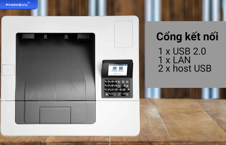 Máy in HP LaserJet M507dn - 1PV87A | Cổng kết nối