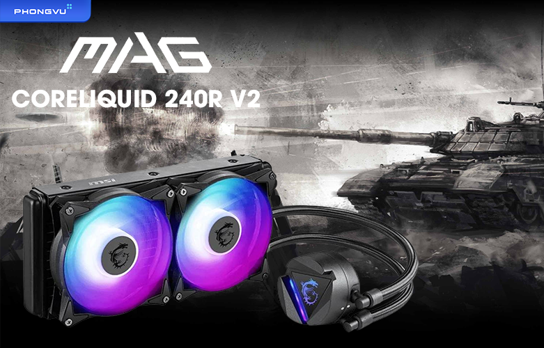 Tản nhiệt nước MSI MAG CORELIQUID 240R V2 - 306-7ZW1B41-813