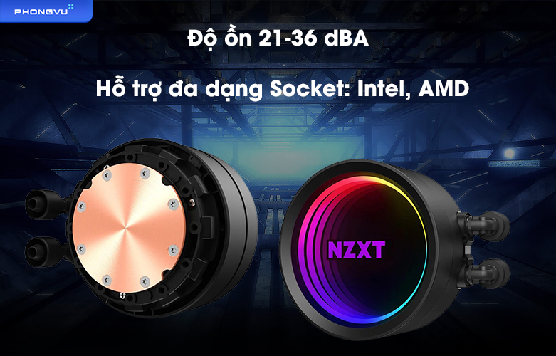 Bộ tản nhiệt nước NZXT Kraken X53 RGB - 240mm | Hộ trợ đa dạng socket