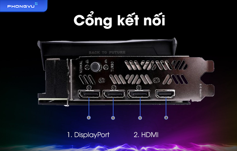 VGA Colorful iGame GeForce RTX 3080 Vulcan OC 12G LHR -V | Cổng kết nối
