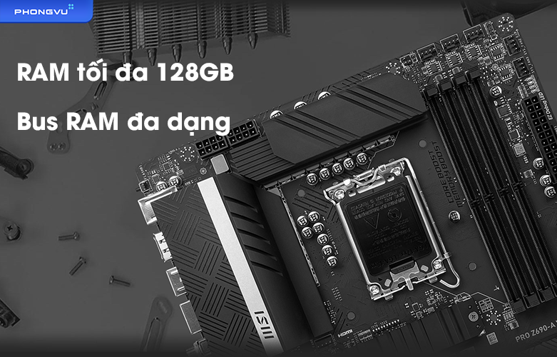 Mainboard MSI PRO Z690-A WIFI | Ram, Bus ram