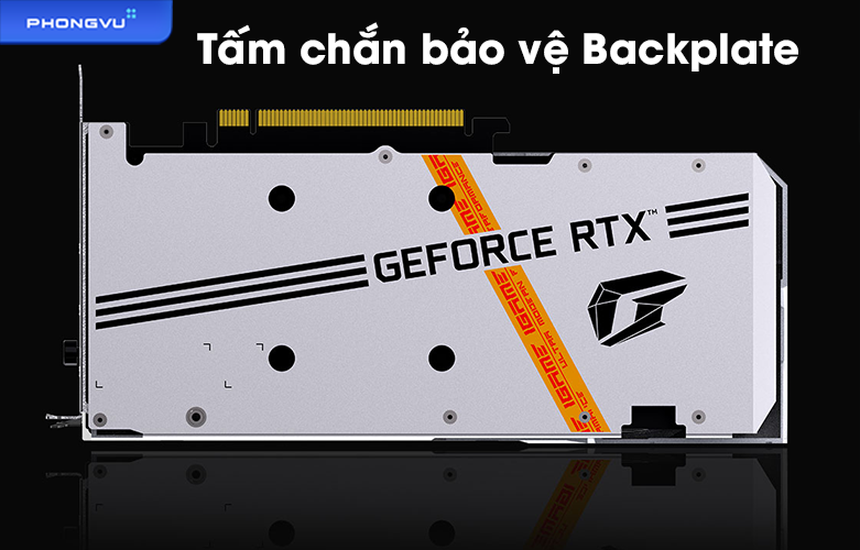 VGA Colorful iGame GeForce RTX 3050 Ultra W DUO OC 8G-V | Tấm chắn