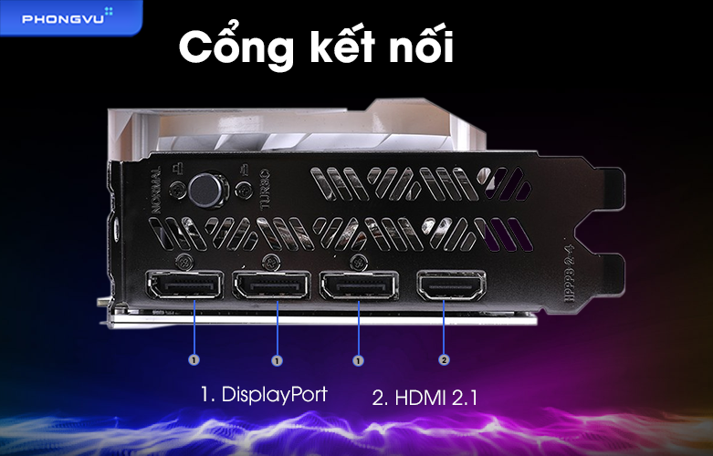 VGA Colorful iGame GeForce RTX 3050 Ultra W DUO OC 8G-V | Cổng kết nối