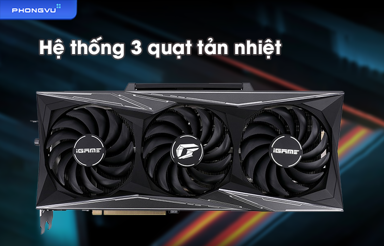 VGA Colorful iGame GeForce RTX 3080 Vulcan OC 12G LHR -V | Tản nhiệt