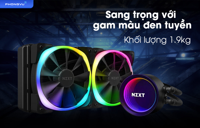 Bộ tản nhiệt nước NZXT Kraken X53 RGB - 240mm | Thiết kế sang trọng