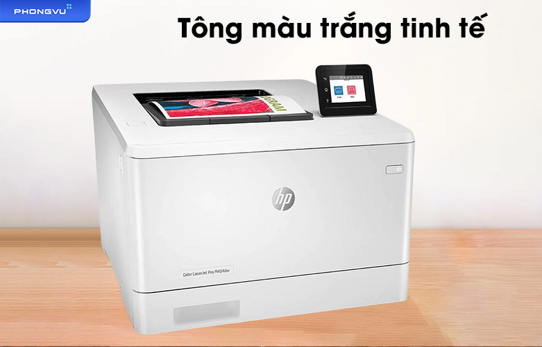 Máy in HP LaserJet M454dw - W1Y45A | Tông màu trắng 