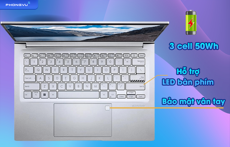 Laptop Asus A1403ZA-LY072W | Pin, bàn phím