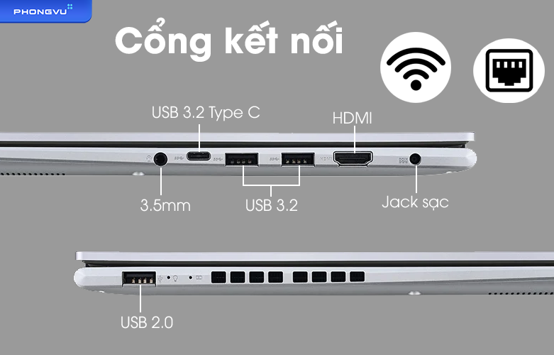 Laptop Asus A1403ZA-LY072W | Cổng kết nối