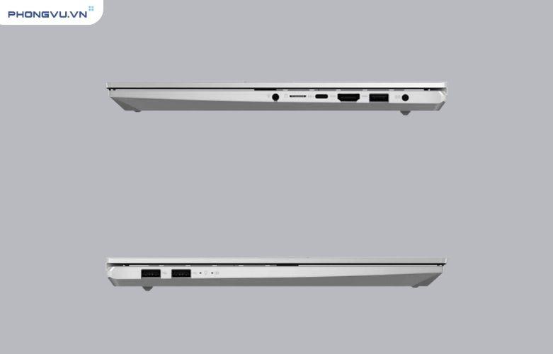 Asus Vivobook Pro 15 OLED K6502VU-MA089W sở hữu hệ thống cổng giao tiếp đa dạng 