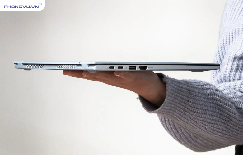 Laptop Acer Swift Edge SFA16 41 R3L6 đảm bảo độ bền bỉ với vỏ ngoài làm từ nhôm-magie thanh thoát