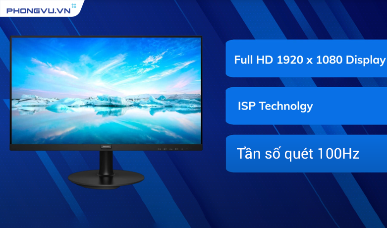 Tấm nền IPS W-LED với tần số quét 100Hz