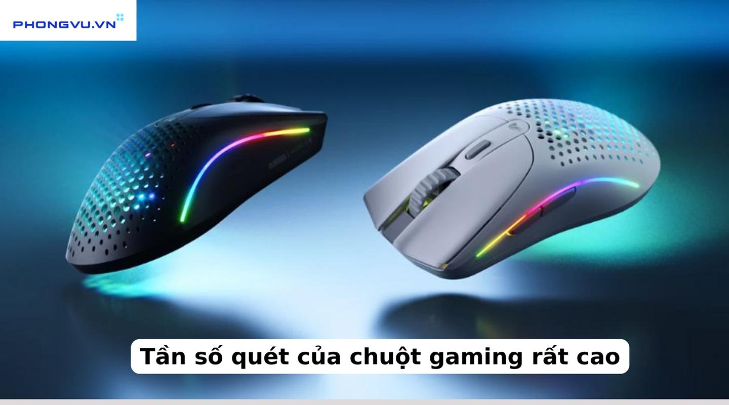 Chuột chơi game có tần số quét rất cao