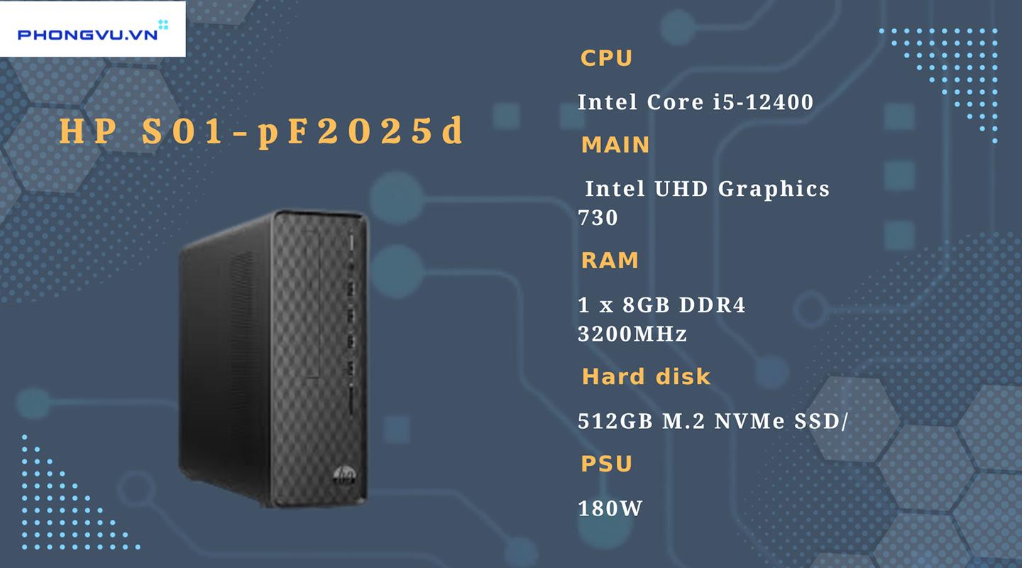 Dàn PC HP S01-pF2025d 6K7A3PA