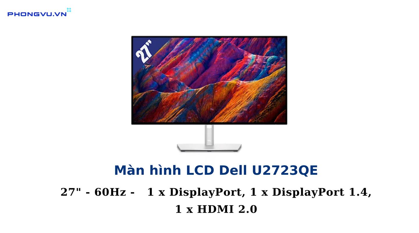 Màn hình LCD Dell U2723QE (3840 x 2160/IPS/60Hz/8 ms) 