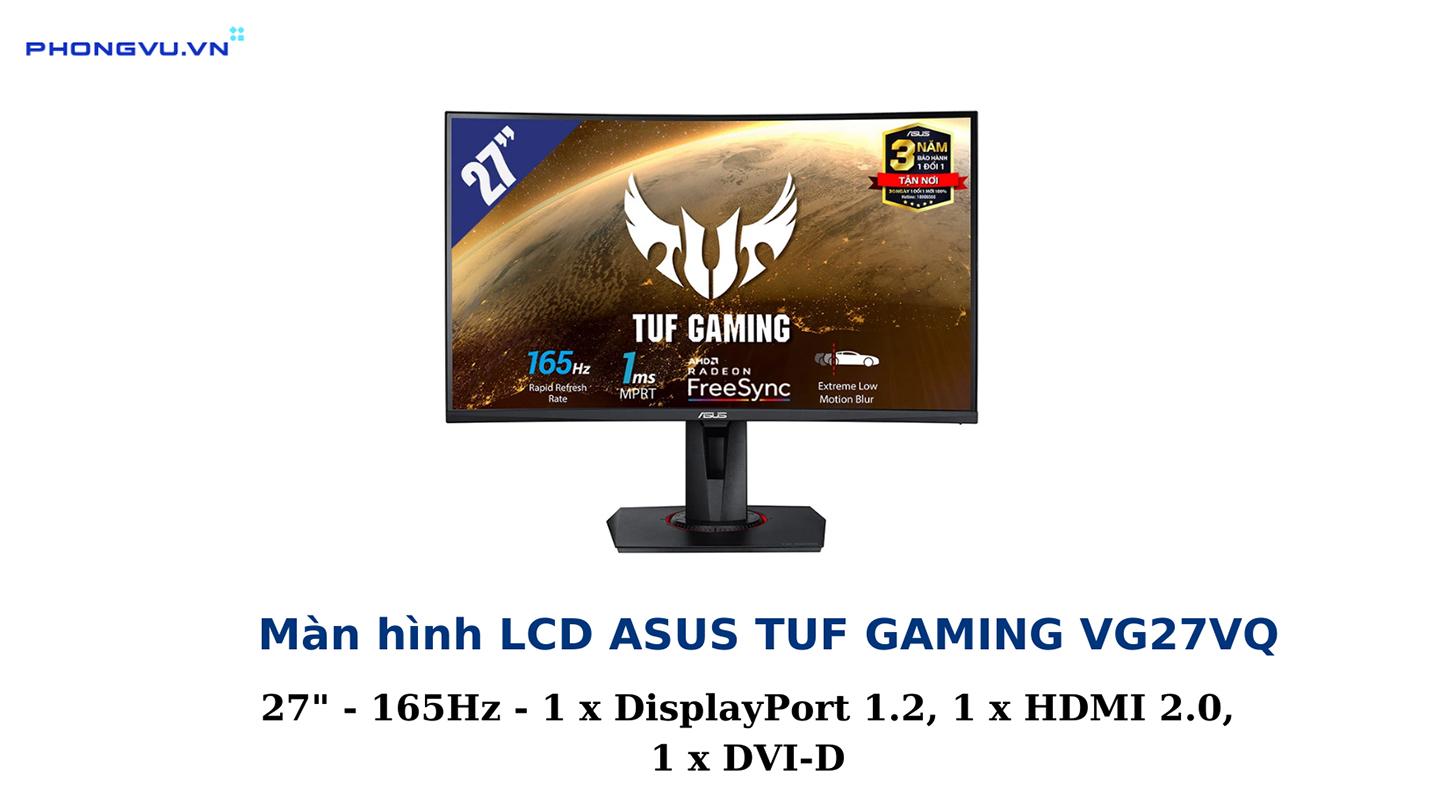 Màn hình cong máy tính LCD ASUS TUF GAMING VG27VQ 27 inch