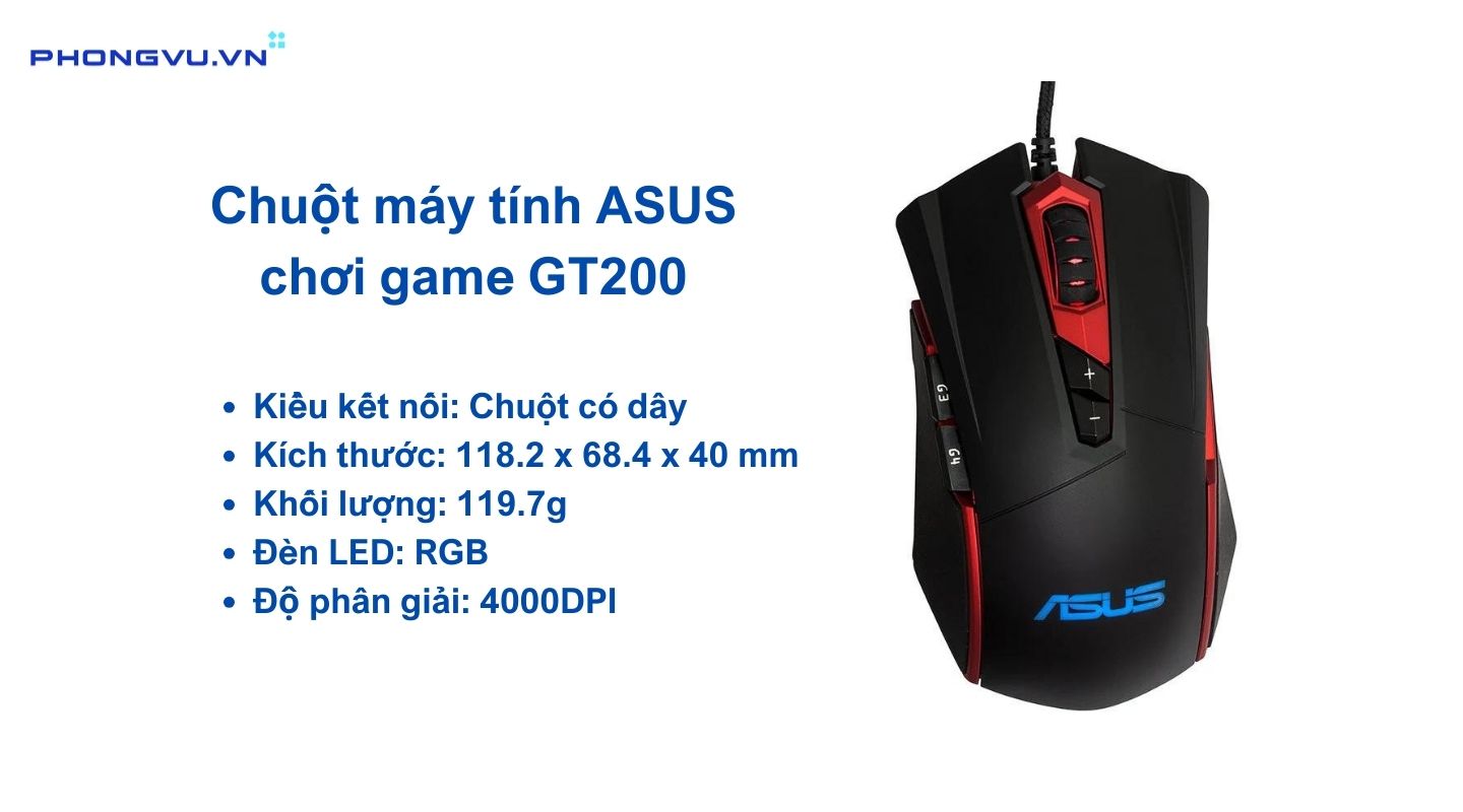 Chuột chơi game ASUS GT200