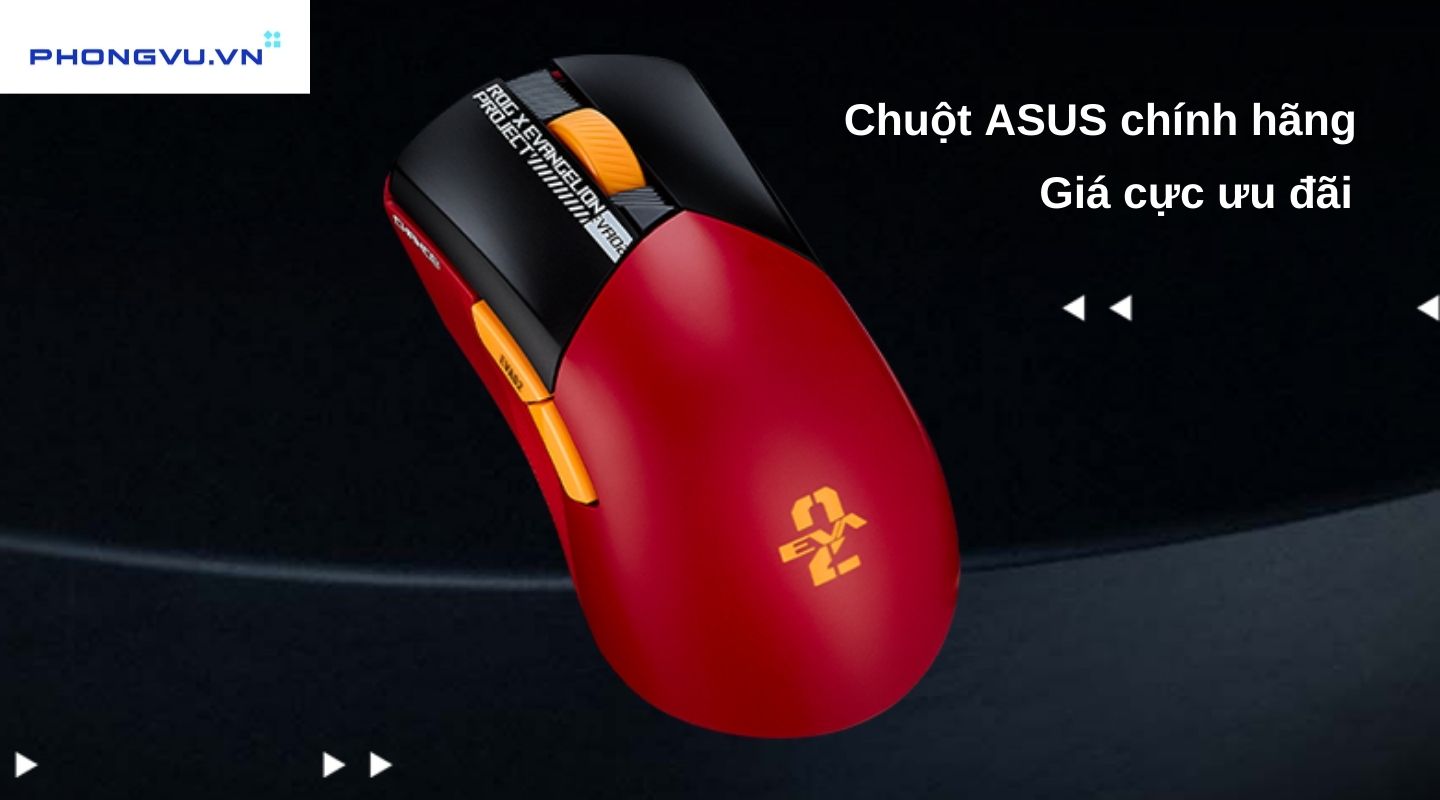 Chuột ASUS chính hãng, giá ưu đãi, bao đổi trả - Phong Vũ