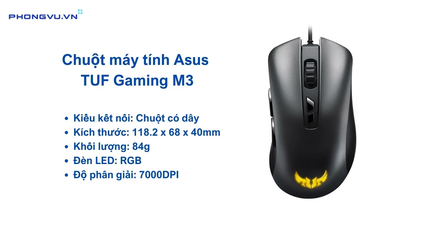 Chuột máy tính Asus TUF Gaming M3