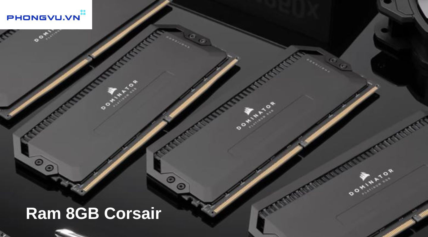 Ram Corsair công nghệ hiệu ứng ánh sáng tản nhiệt bằng nhôm