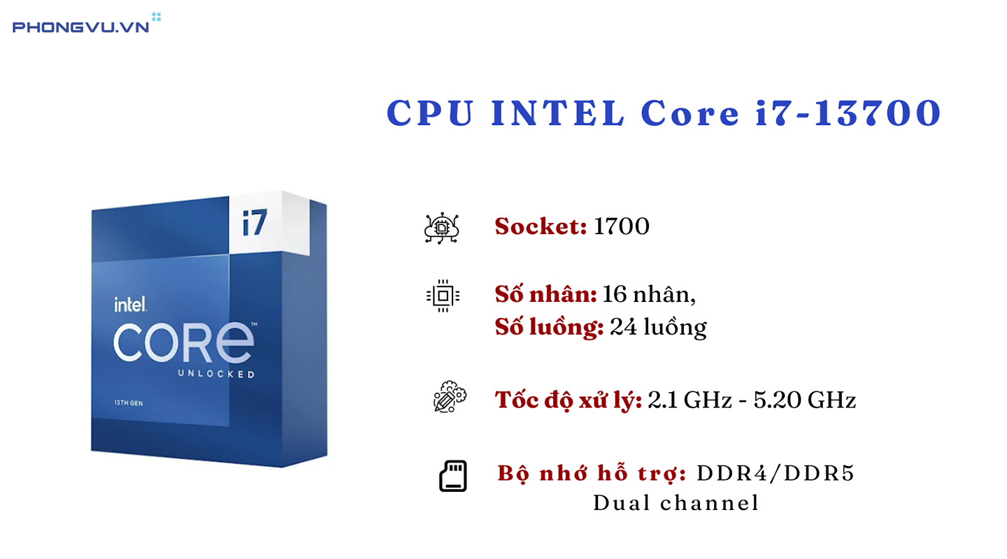 CPU Intel Core i7-13700