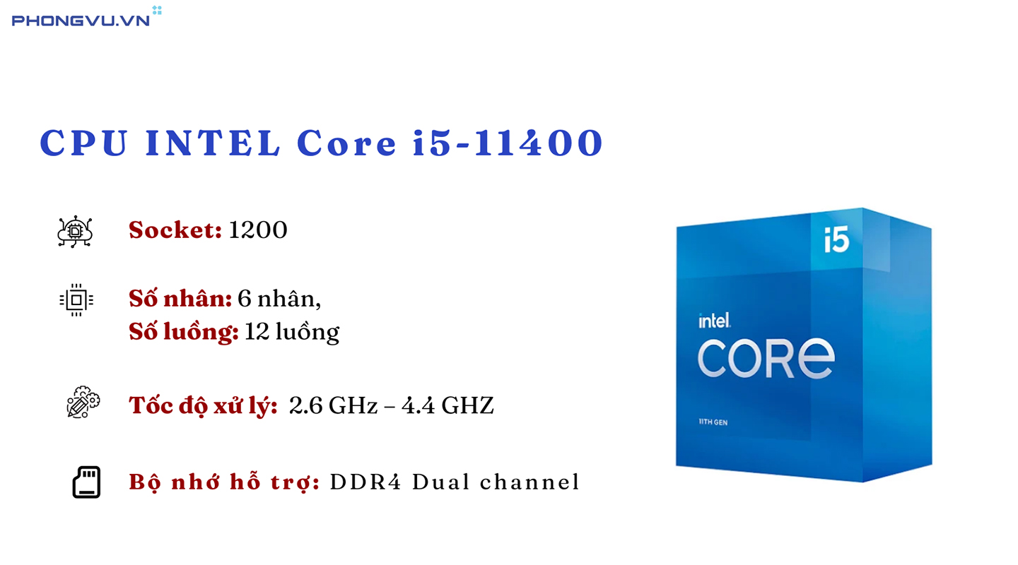 CPU INTEL Core i5-11400