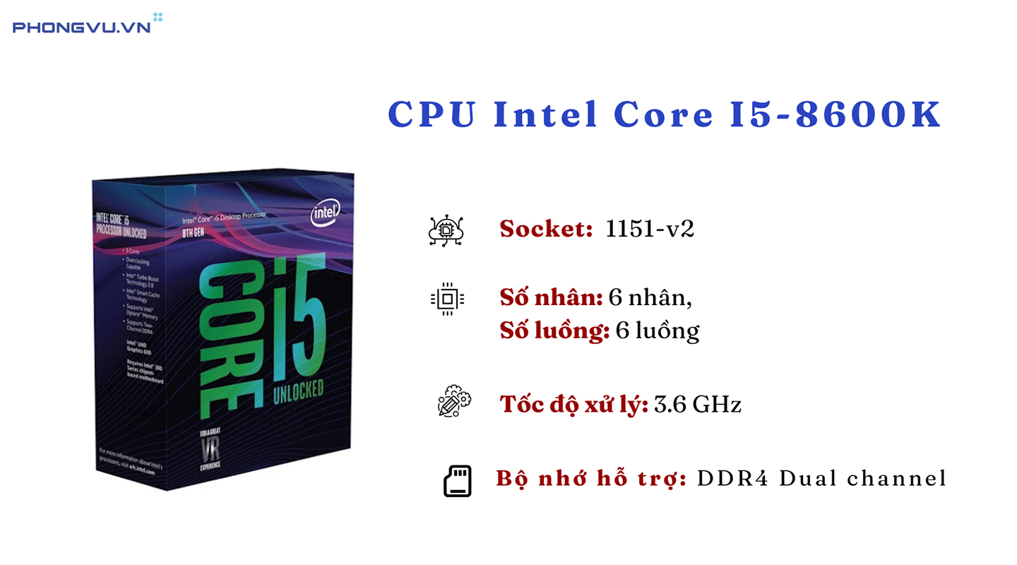 CPU Intel Core I5-8600K