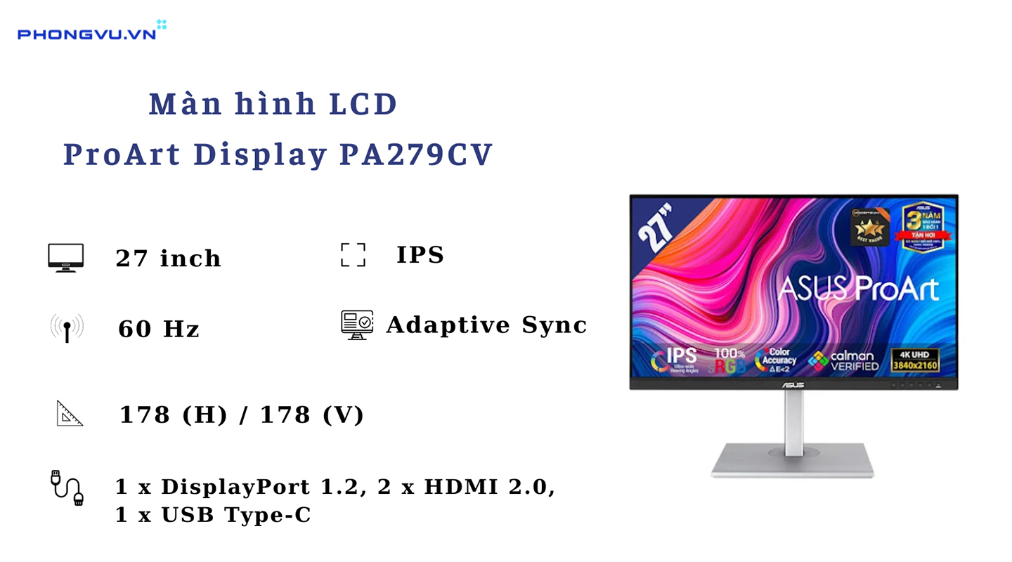 Màn hình LCD ASUS ProArt Display PA279CV